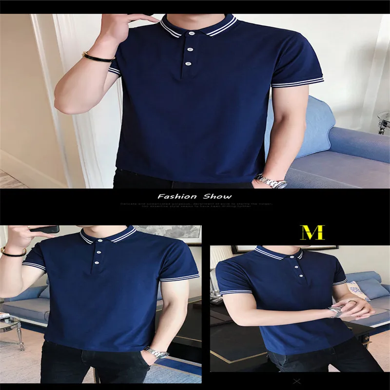 

L- summer men's round neck short sleeve men's T-shirt wild casual T-shirt