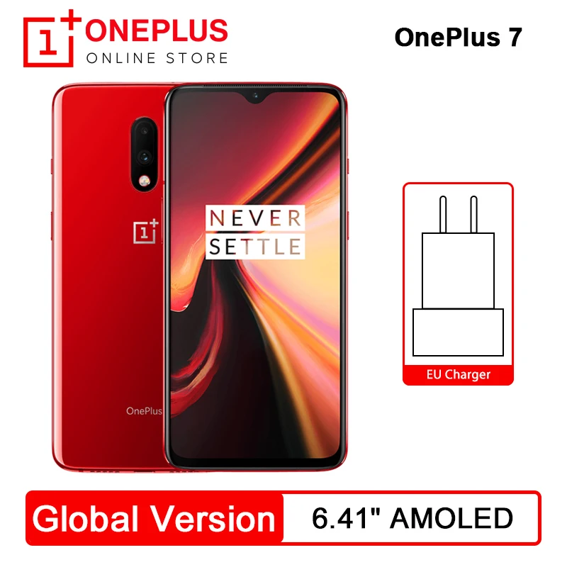 Глобальная версия Oneplus 7 8GB ram 256GB rom Смартфон Snapdragon 855 6 41 дюймов AMOLED экран