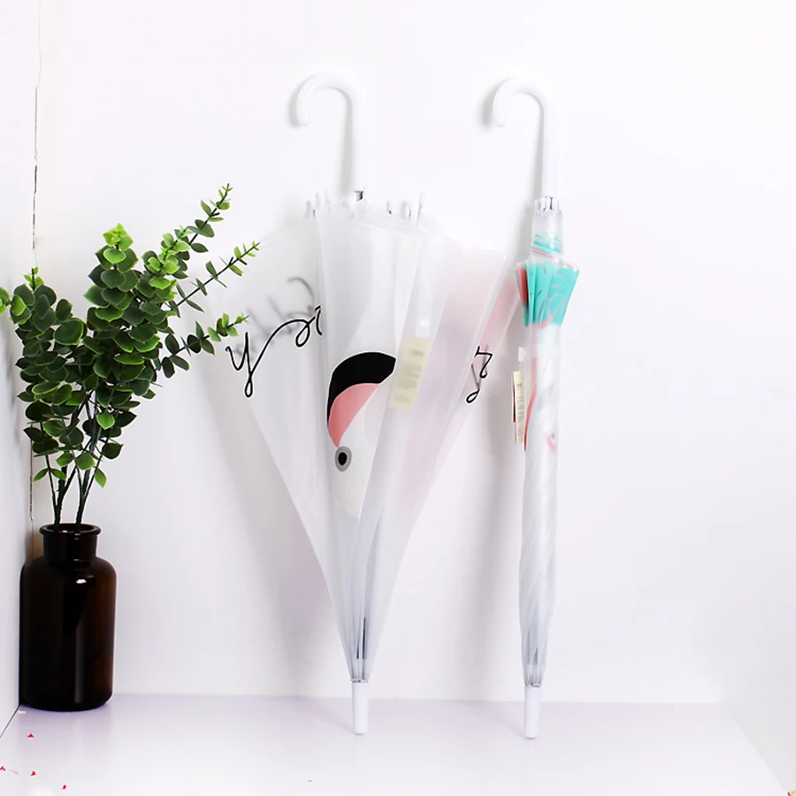 Милый прозрачный зонтик с кроликом детский женский зонт корпорация лезвие