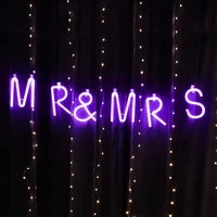 purple neon letter light led alphabet neon sign decorative light up words for wedding christmas birthday party home shop bar