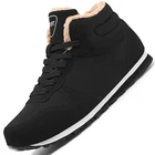 Мужские ботинки, зимняя обувь, размер 47, сохраняющие тепло ботильоны, мужские кожаные зимние ботинки, мужские плюшевые зимние кроссовки