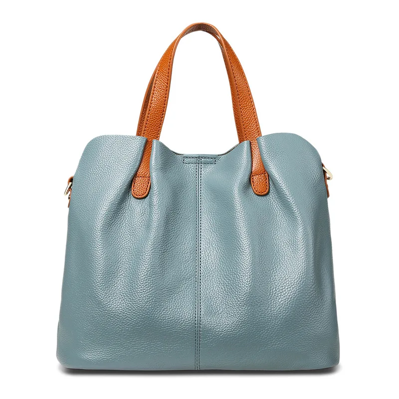 

2021 new hit color top layer leather fashion one-shoulder messenger handbag crossbody bags for women