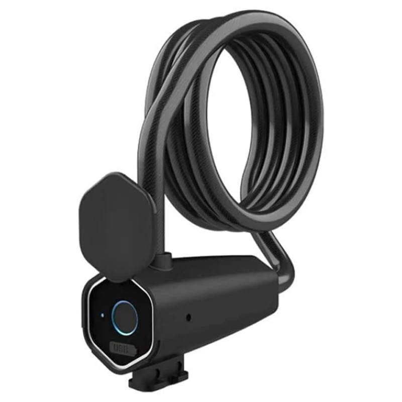 Велосипедный стальной трос с Bluetooth и блокировкой по отпечатку пальца