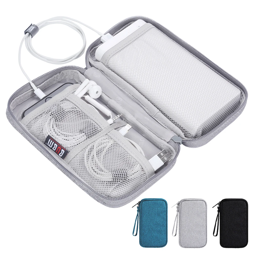Mobile Hard Storage Bag Organizer Earphone Case Drive Container Multifunction Electronic Data Cable Bags | Дом и сад