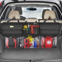 hanging suv car trunk organizer large capacity adjustable backseat foldable oxford cloth seat back storage bag multifunctional