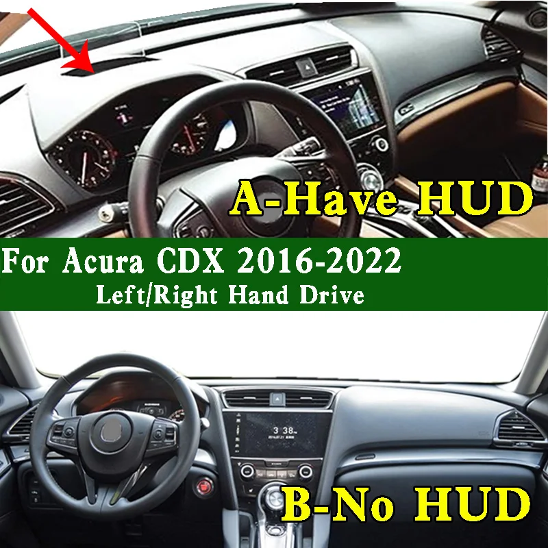 

Защитный коврик для приборной панели Acura CDX 2016-2022, противоскользящий и грязеотталкивающий коврик для приборной панели