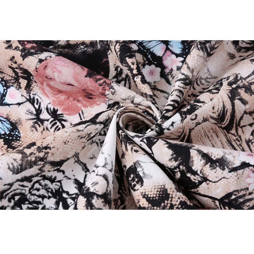 По колено летнее платье с коротким и широким подолом Юбка взлетно посадочной