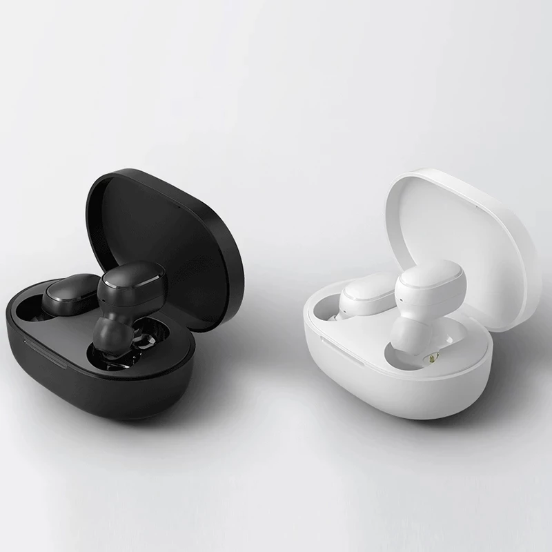 2-10 шт. Xiaomi Redmi AirDots 2 шумоподавление с микрофоном управление ИИ белый S настоящая