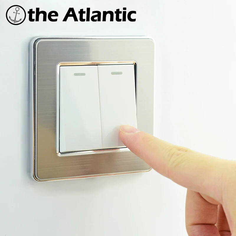 Atlectric 1 2 3 4 банда способа вкл/выкл кнопочный переключатель 86 тип розетки ЕС FR