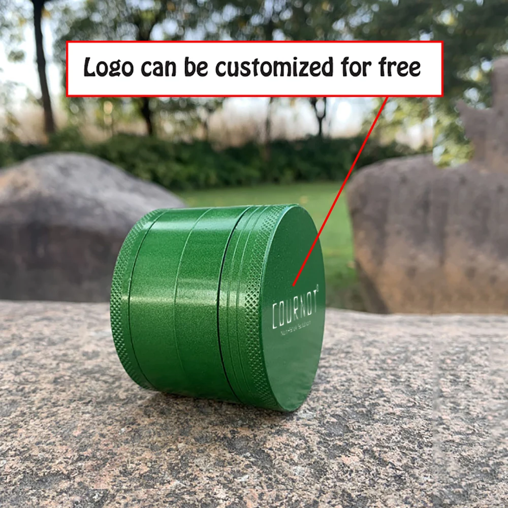 HONEYPUFF Aluminum Non-Stick Smoking Herb Grinder Metal 63MM 4 Piece Herb Chrsher Ceramic Tobacco Herb Grinders Accessories 4 layer tobacco grinder herb mill crusher 63mm aluminum alloy herb grinder tobacco smoke grinders men smoking accessories