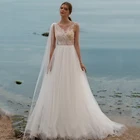 Женское свадебное платье It's yiiya, белое платье А-силуэта в богемном стиле с кружевом и блестками на лето 2020