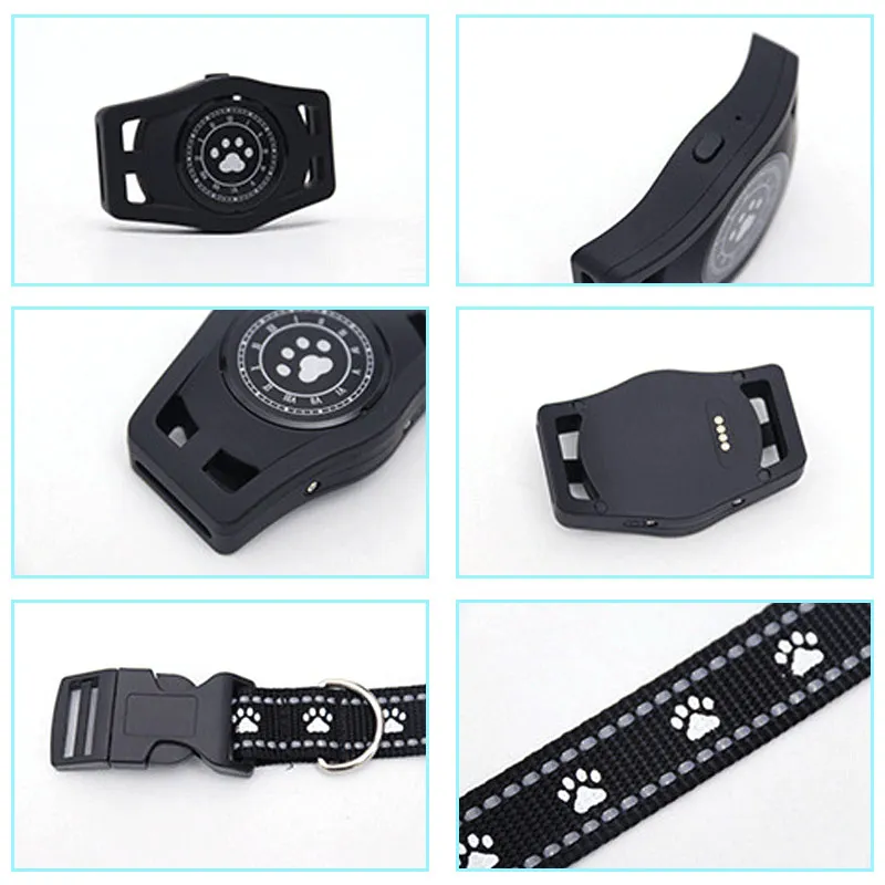 Умный GPS практичный ошейник для собак водонепроницаемый трекер домашних