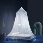 Навес кровать москитная сетка для двойной кровати палатка насекомое отклонение навес занавеска летняя висящая полиэфирная сетка ткань домашняя спальня