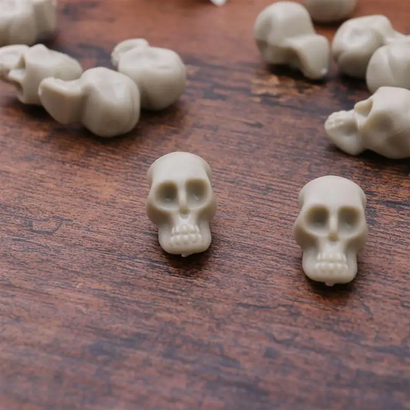 50 шт череп пластиковые игрушки креативное моделирование Декор сложные орнамент