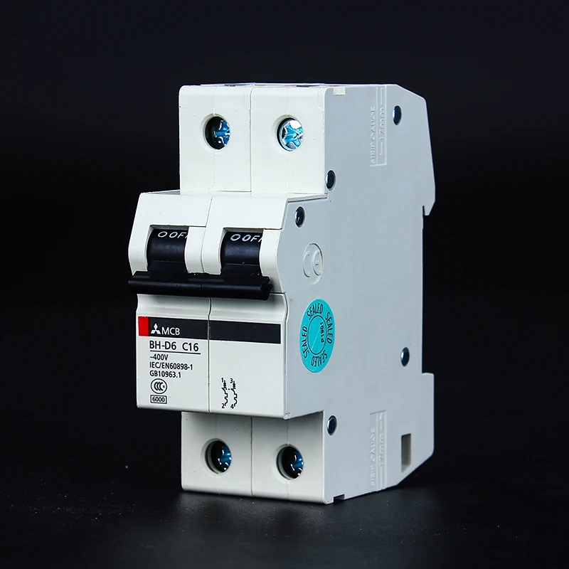 

Air switch BH-D6 2P circuit breaker 6A 10A 16A 20A 25A 32A 40A 50A 63A without leakage protector