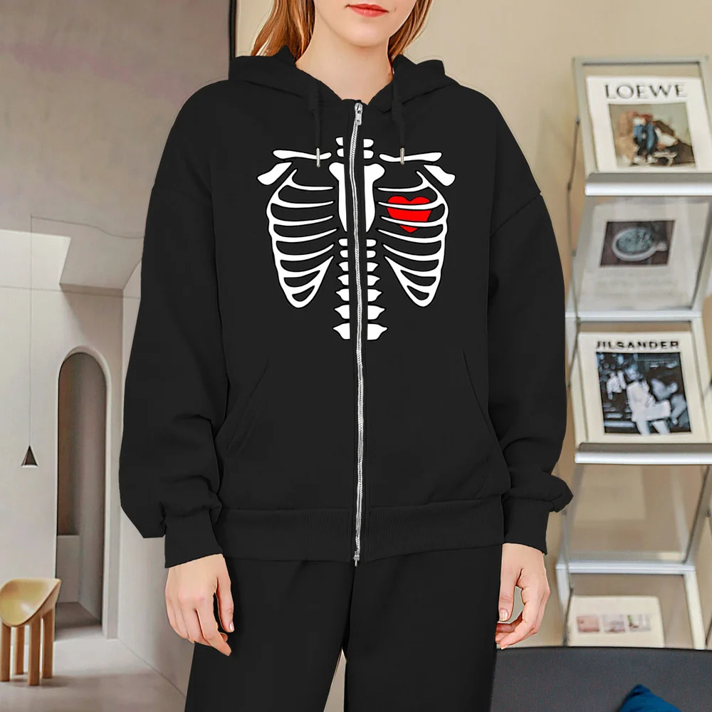 

Худи с капюшоном Y2K, черное худи на молнии, в стиле хиппи, на зиму и осень