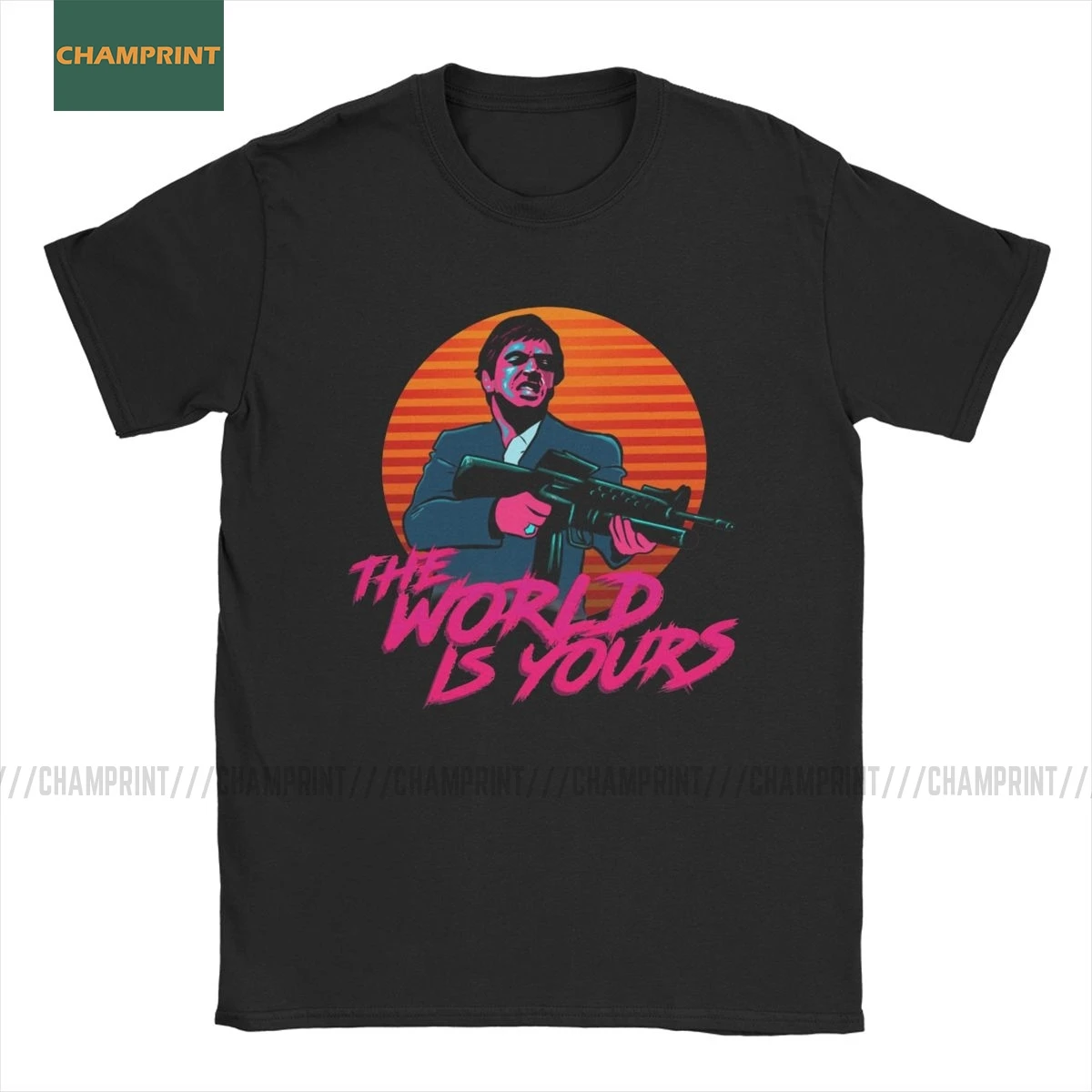 The World Is Your Scarface мужские футболки Тони Монтана из фильма Big Guns Little футболка друг с