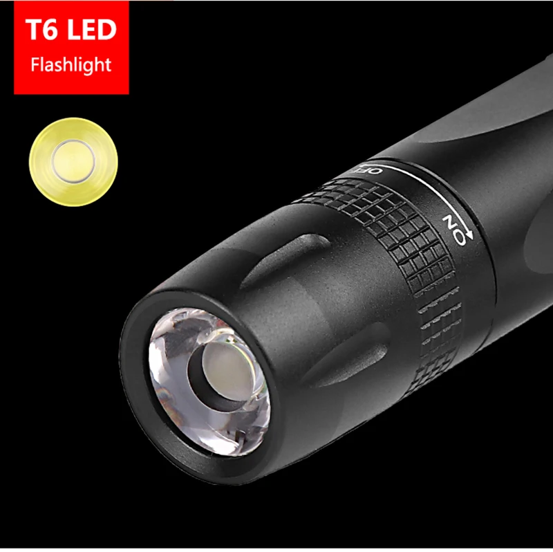Litwod Z90+ мини-ручка светильник светодиодный светильник вспышка XP-E Q5 Фонарь 1000LM Карманный светильник водонепроницаемый фонарь AAA батарея светодиодный для кемпинга