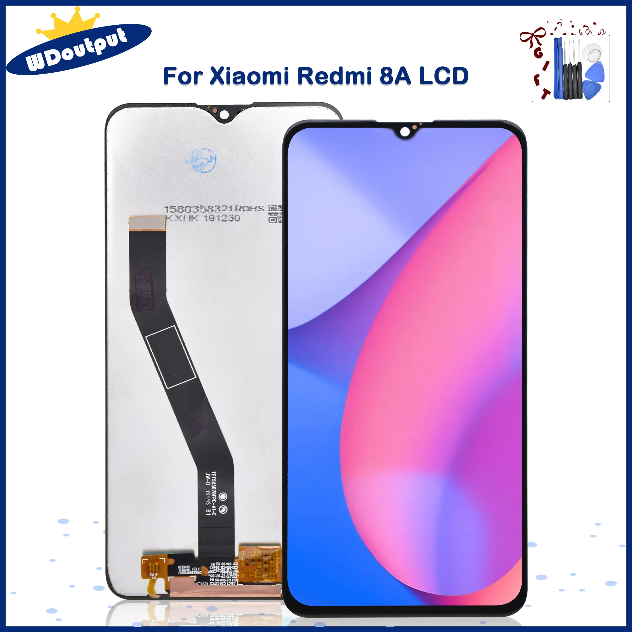 

6.22"Original For Xiaomi Redmi 8A LCD Display Touch Screen Digitizer Assembly Replacement for Xiaomi Redmi 8 Parts With Frame