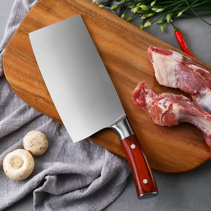 Кухонный нож китайские ножи мясника из нержавеющей стали 7 дюймовый шеф повара