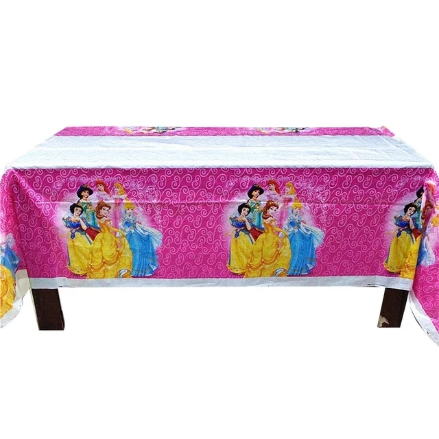 

Disney Princess Children's Cartoon Princess Tablecloth Paper Plate Paper Cup Kids Birthday Party Decoration Set Party Supplies