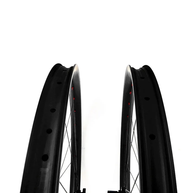 Графеновые 27.5er Углеродные дисковые колеса XC 24x24 мм бескамерные Mtb велосипедные 12