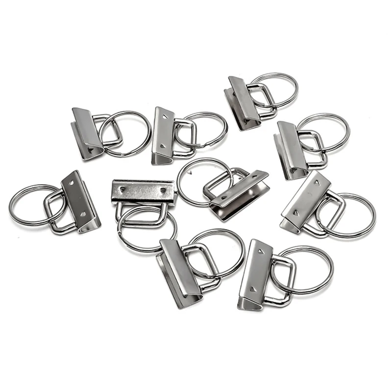 10 шт. брелок для ключей металлическая фурнитура раздельное кольцо запястья
