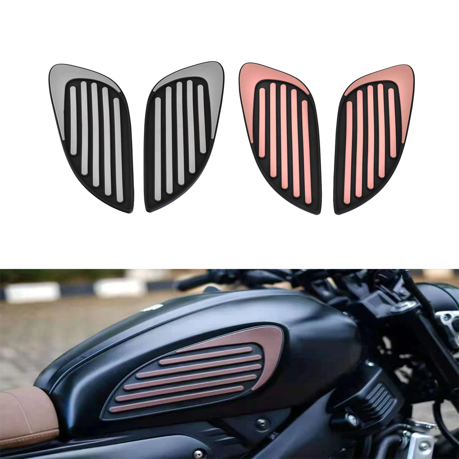 

2x Fuel Tank Sticker Knee Pads Protector Side Decal for XSR155 Series