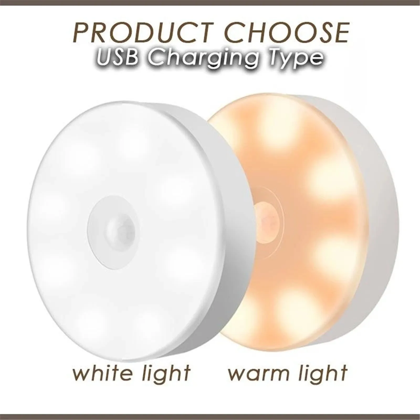 

Top Selling Smart Human Induction Mini Night Light Motion Sensor Wall Lamp USB charging LED Lights attack on titan