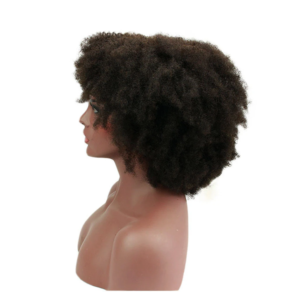 Eseewigs афро кудрявый парик Glueless полный парик шнурка человеческие волосы с волосами младенца 180% Плотность бразильские волосы Remy африканские Америка