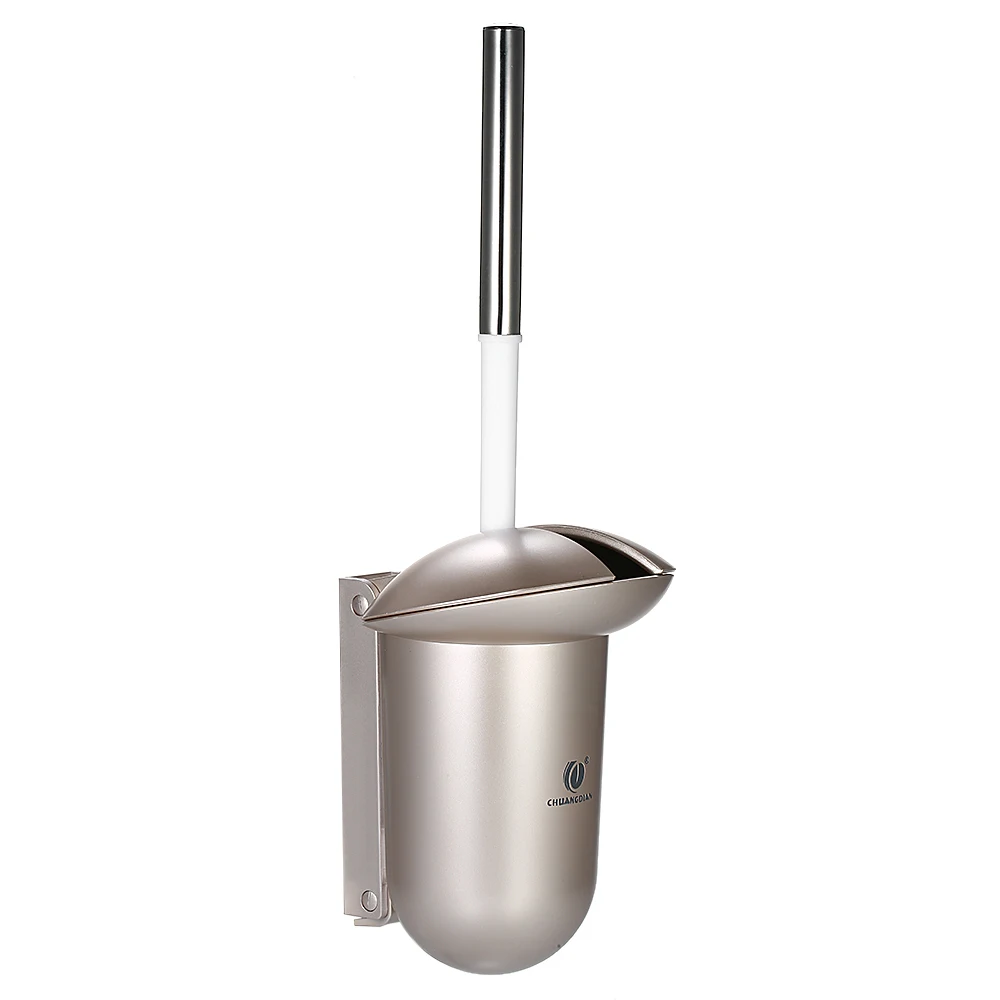 

Wall-mounted Hideaway Toilet Brush and Holder Bathroom Toilet Bowl Cleaning Tool
