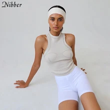 Nibber осень чистый вязаный кроп Топ для женщин Уличная Повседневная Эластичная тонкая одежда для активного отдыха черный топ без рукавов mujer Базовая футболка Nibber осень чистый вязаный кроп Топ для женщин Уличная Повседневная Эластичная тонкая одежда для активного отдыха черный топ без рукавов mujer Базовая футболка