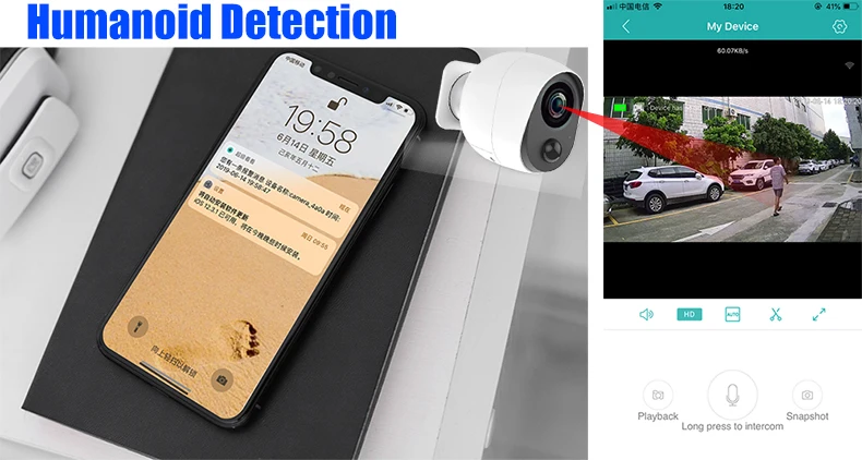 USAFEQLO 1080P ICSEE Внешняя батарея камера wifi уличная ip-камера на батарейках беспроводная камера двухстороннее аудио наблюдение