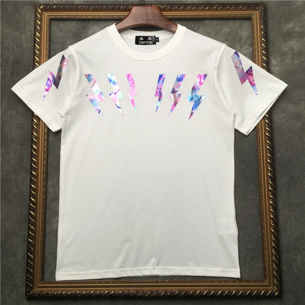 Marcelo barrett Для мужчин футболка с короткими рукавами и принтом Nishimatsu 3-х м