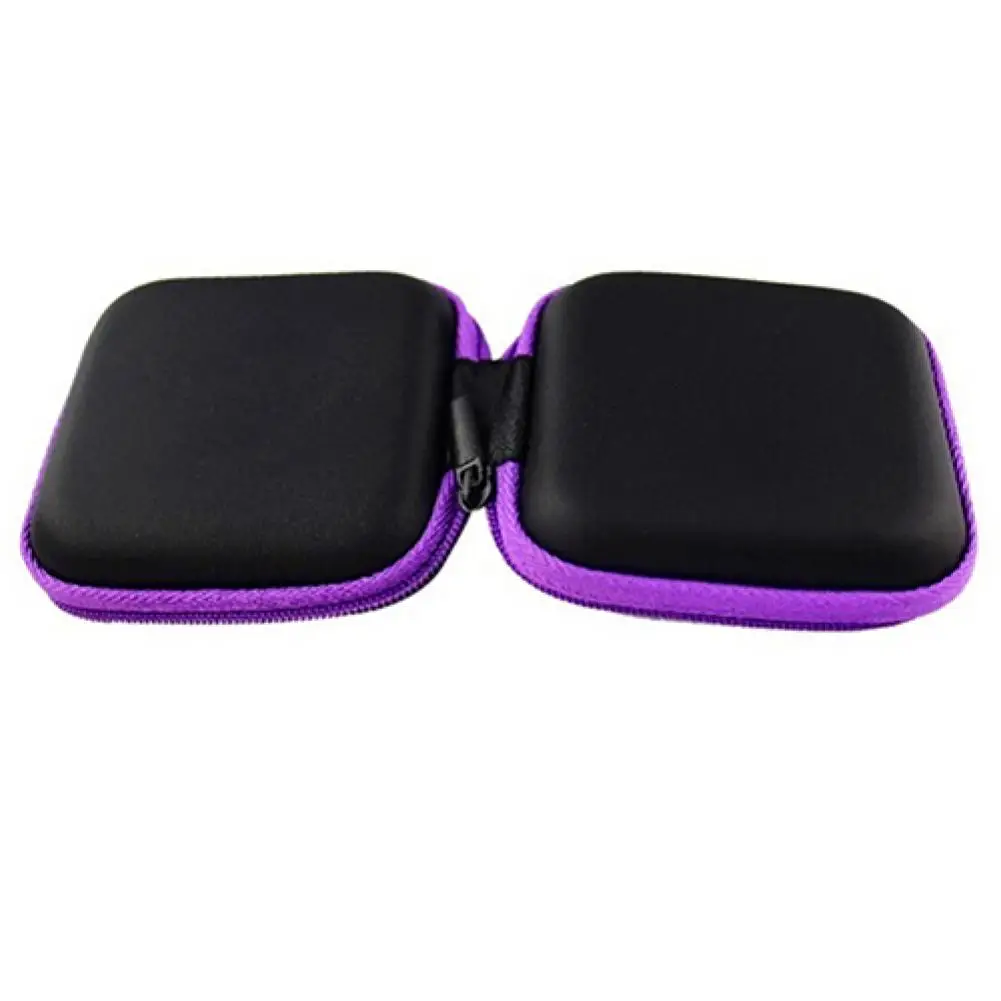 

Mini Pocket Hard Case Zipper Storage Bag For Headphone Earphone Earbuds SD Card Cable Accessories