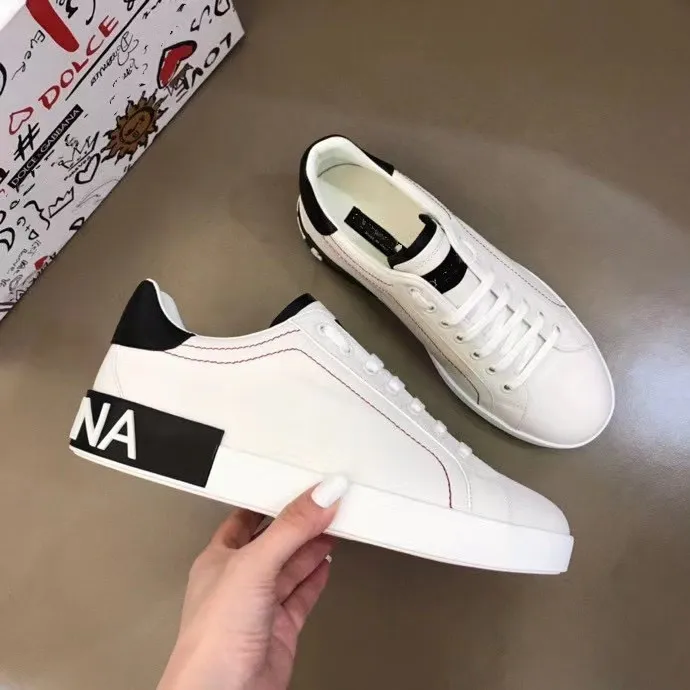 

2021 New Men's Paris luxury Genuine Leather Lace-up sports shoes running shoes fashion sneakers summer Flat shoes 3853#