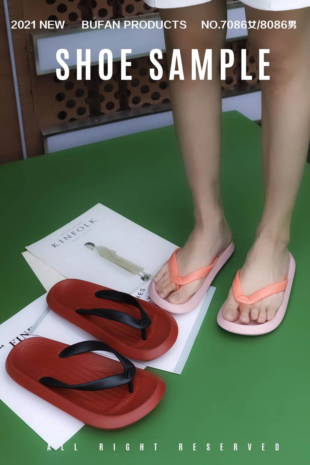 

2021 Summer Slippers Lovers Breathable EVA Leisure Wearing Lovers Flip-flops Flip-flops Girl Men's Shoes