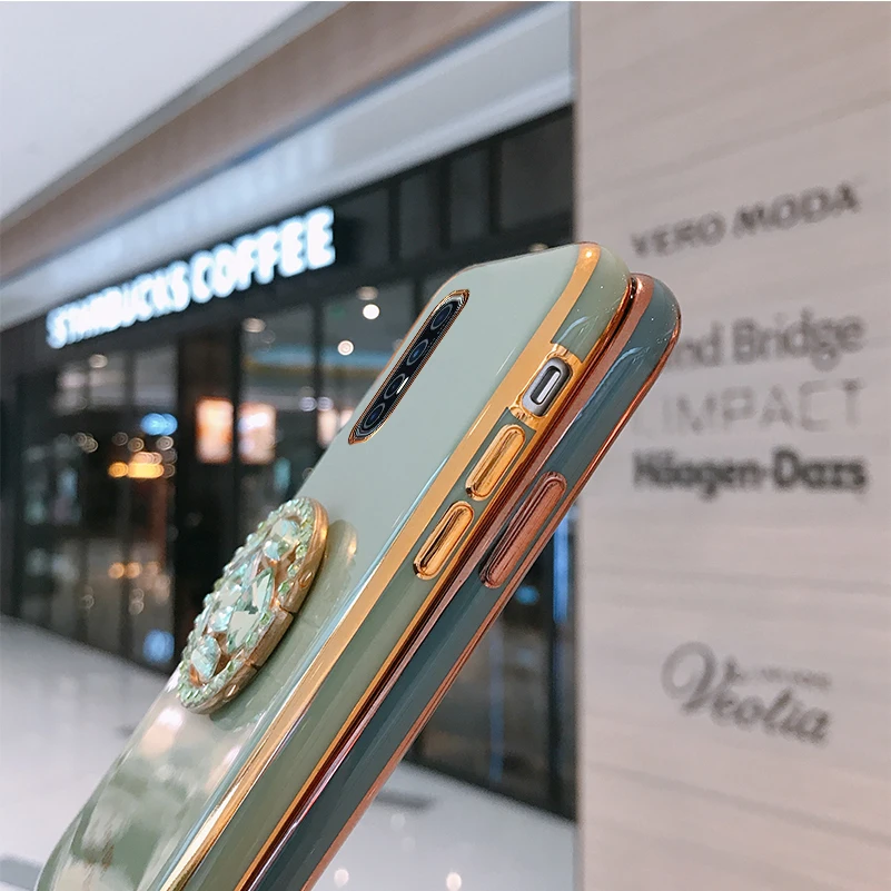 Чехол для телефона с гальваническим покрытием OPPO Reno 2 3 4 Pro Z 10X Realme 5 6 5i 6i K1 K3 K5 C1 C3 X50