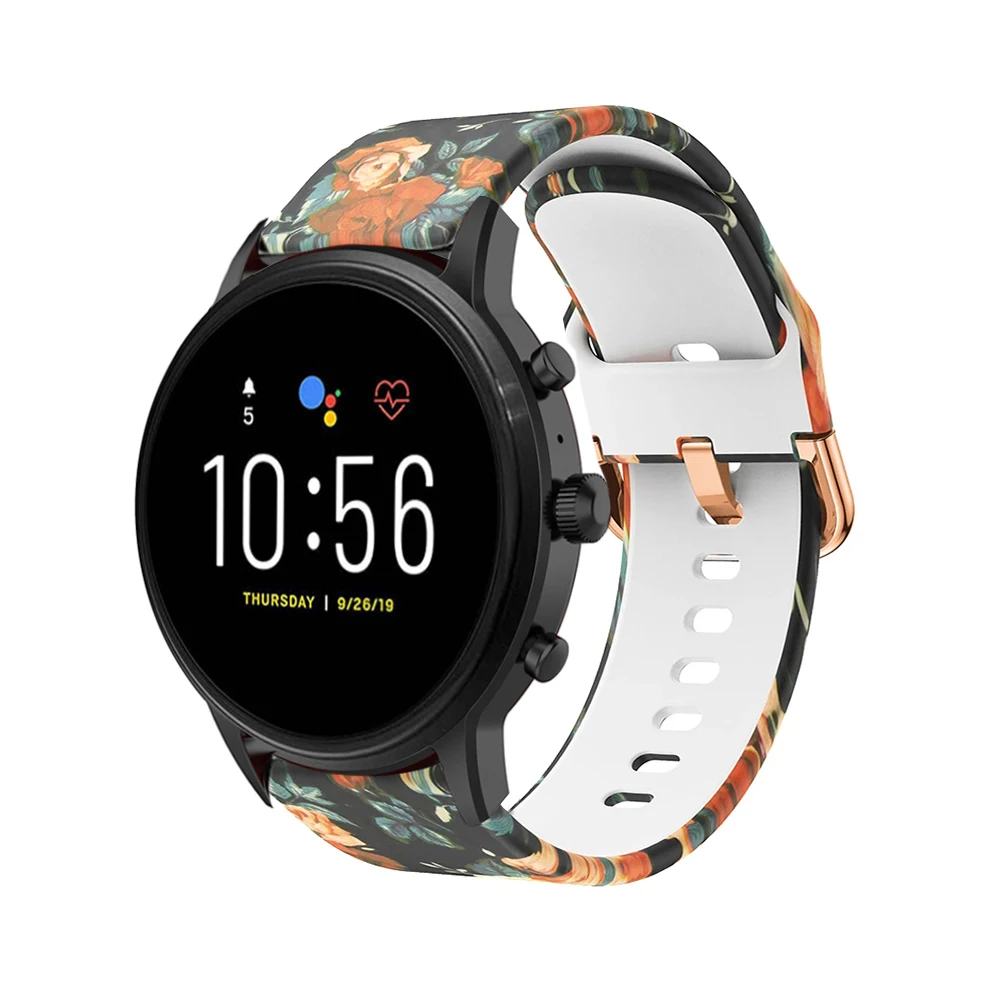 Силиконовый ремешок для Fossil Gen 5 Carlyle HR Julianna мягкий браслет Gen4 Explorist умный женщин и