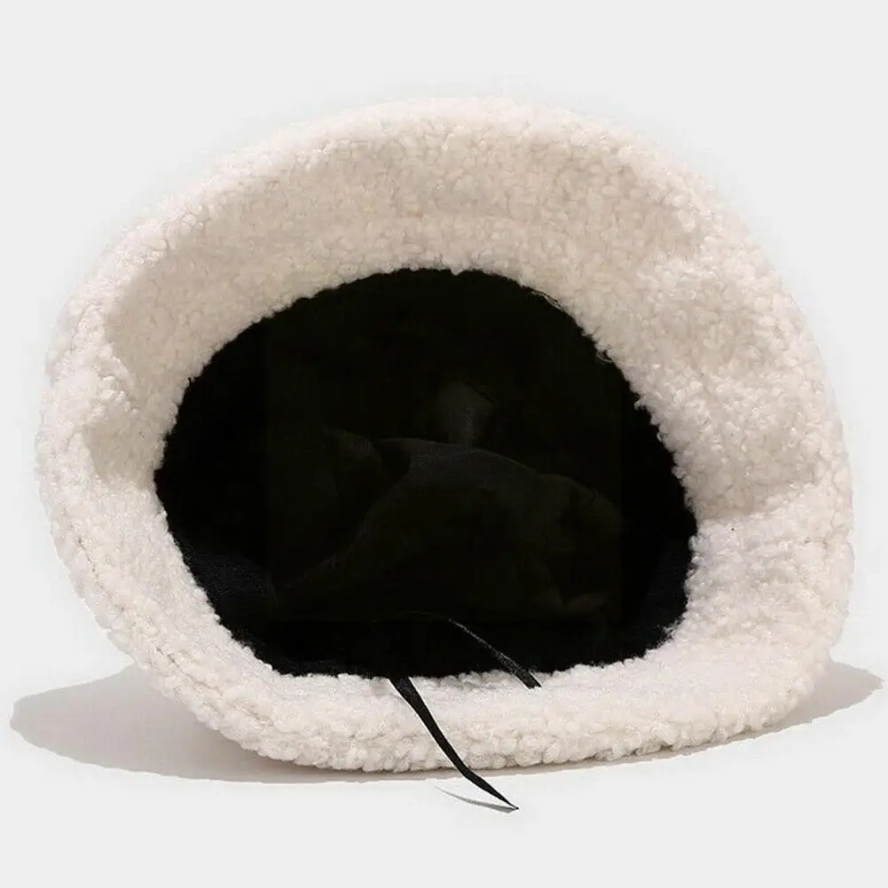 

Plush Arrow Fisherman Hats For Men Women Thickened Arrow Symbol Printed Clothing Faux Cap Thermal Fur Accessories Hat O5C1