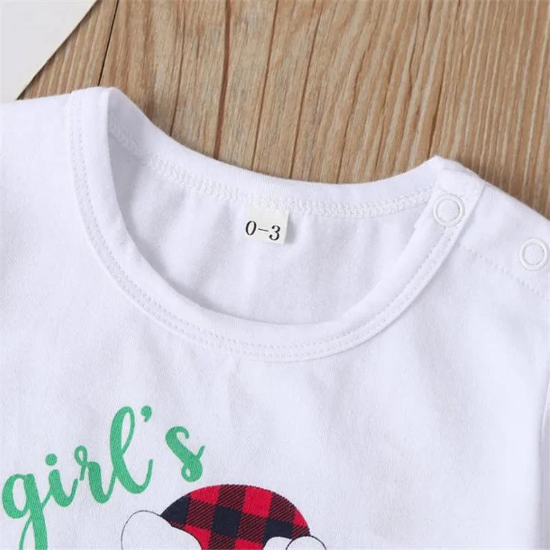 Боди для новорожденных девочек Рождественская одежда с короткими рукавами