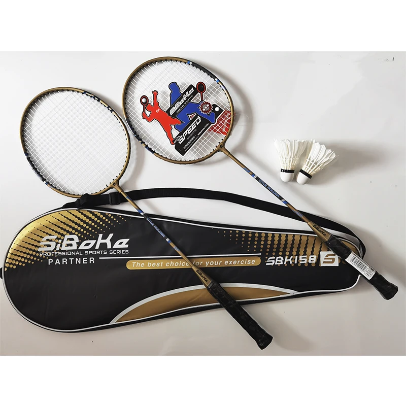 2 шт. профессиональный комплект ракеток для бадминтона с 3 волан 1 сумка Упаковка