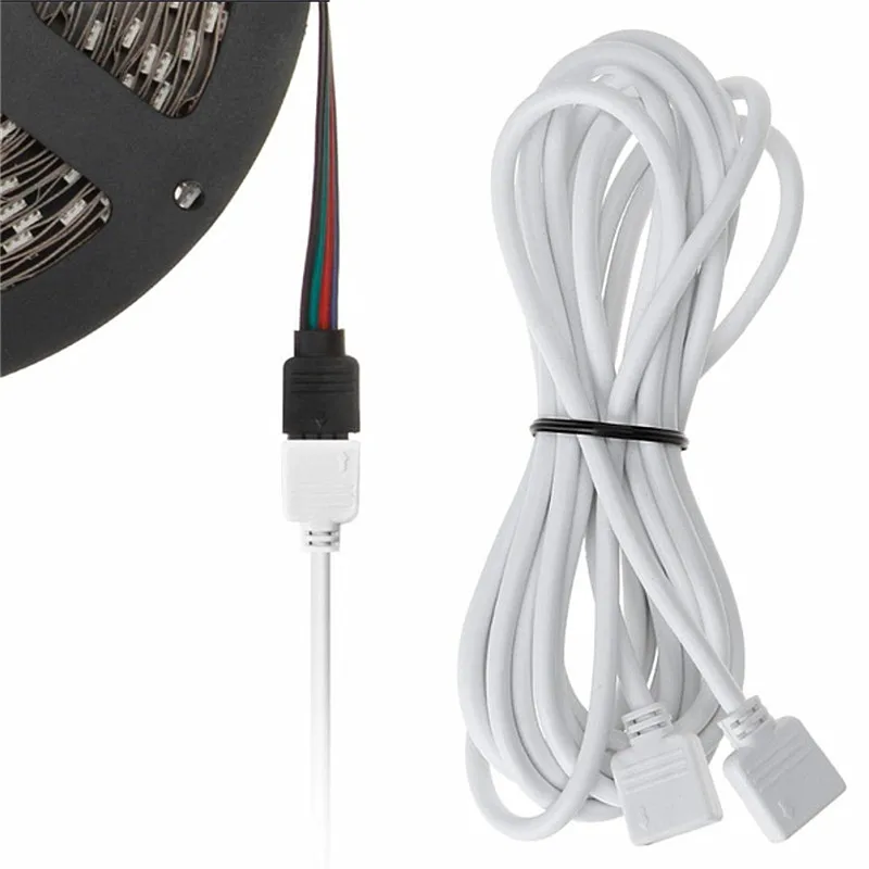 Светодиодная лента RGB 30/50/100/150/200/250/300/500 см 4 контактный Удлинительный кабель