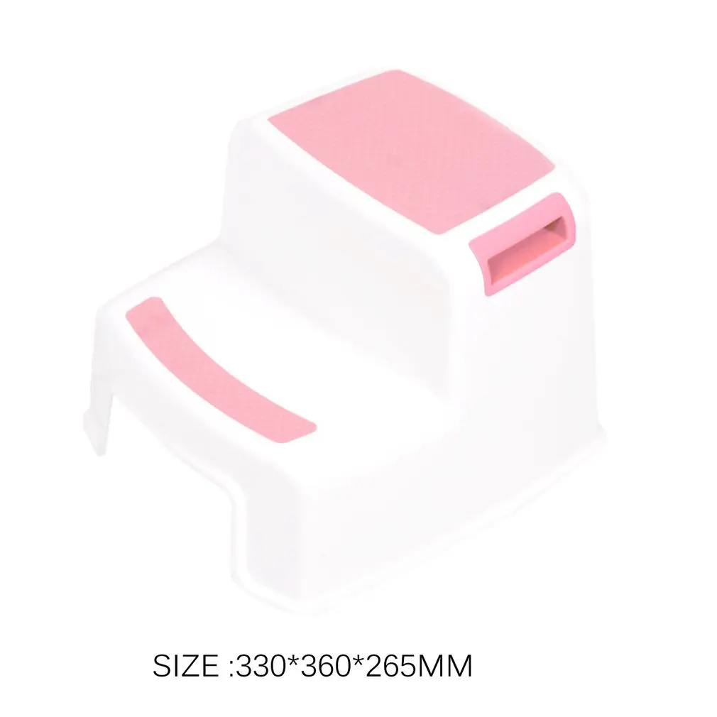 Двухступенчатый пластиковый табурет 280 фунтов для детей противоскользящий