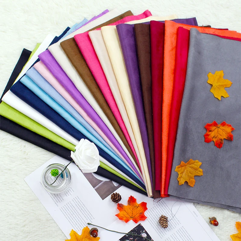 Новое поступление 100x148 см искусственная замша кожа ткань для одежды