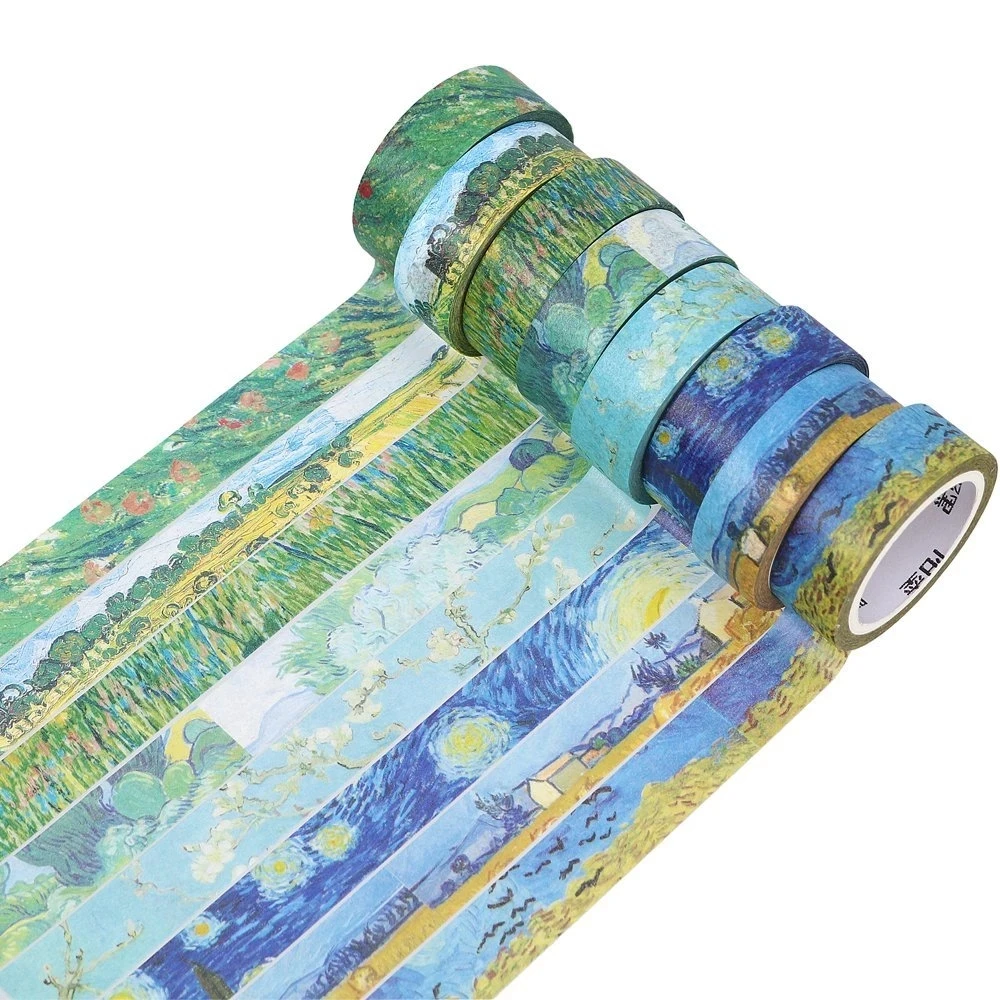 MIRUI креативная Картина Ван Гога васи лента скотч Сделай Сам Скрапбукинг наклейка