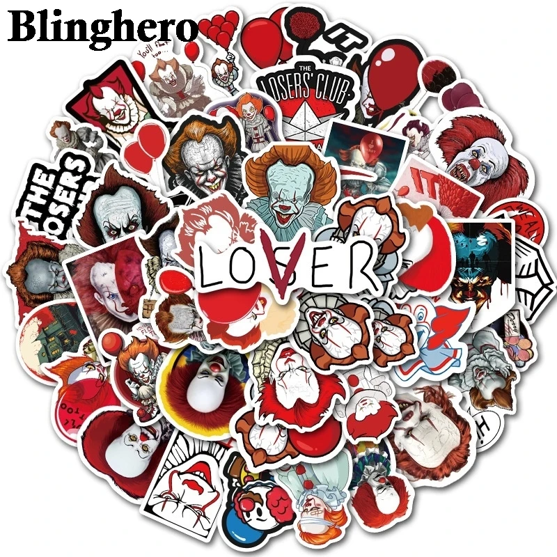 CA656 50 шт./компл. страшная наклейка Водонепроницаемый скейтборд Чемодан Ноутбук