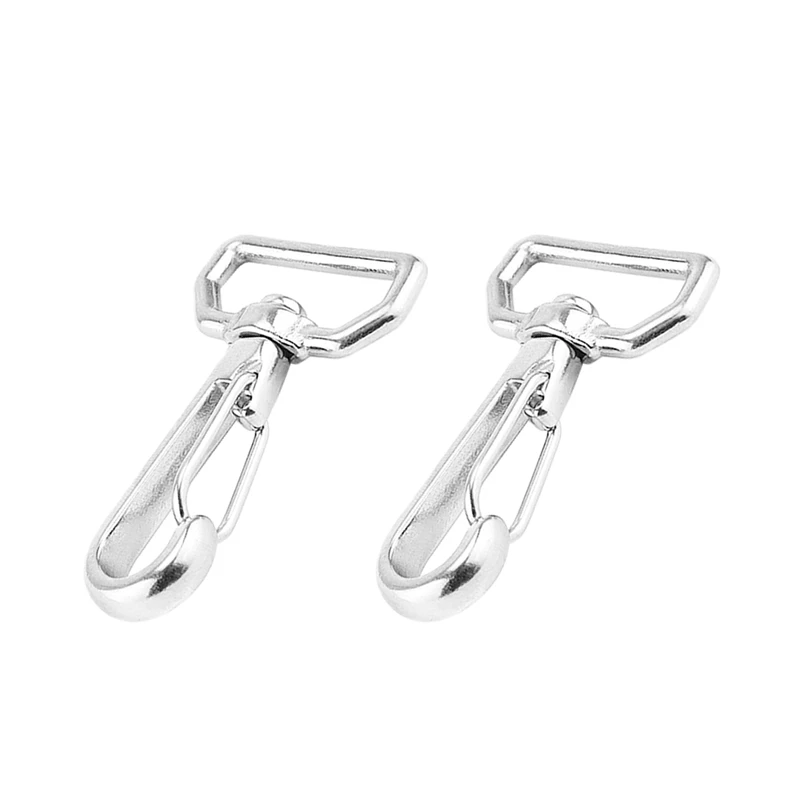 2 шт. поворотный карабин из нержавеющей стали быстросъемный для походов и