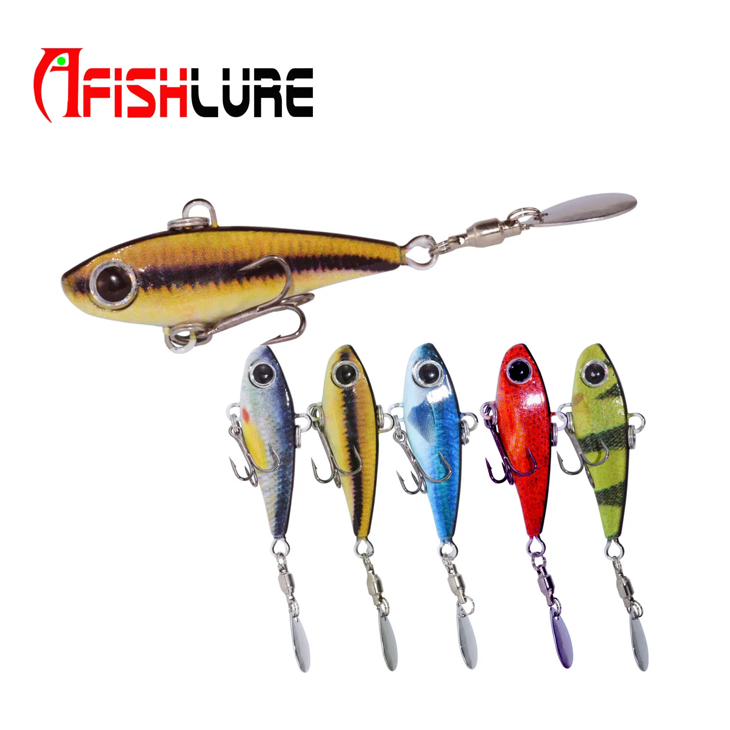 

Metal Jig with Spoon Sequines18g 50mm Sea Fishing Lure Small Jigging Lead Fish Bass Fishing Lures VIB Fishing
