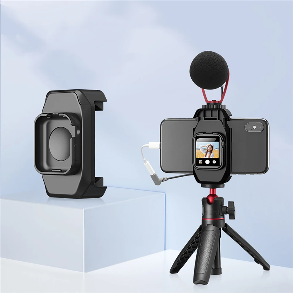 Держатель-зажим для смартфона с креплением для штатива с холодным башмаком для iWatch Series 5 Аксессуары Vlog от AliExpress WW